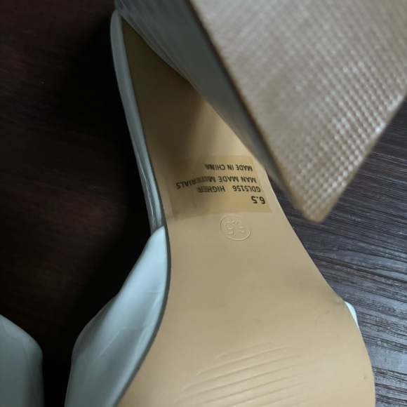 Miss Lola Lemonade Triangle Block Heels - Picture 7 of 9